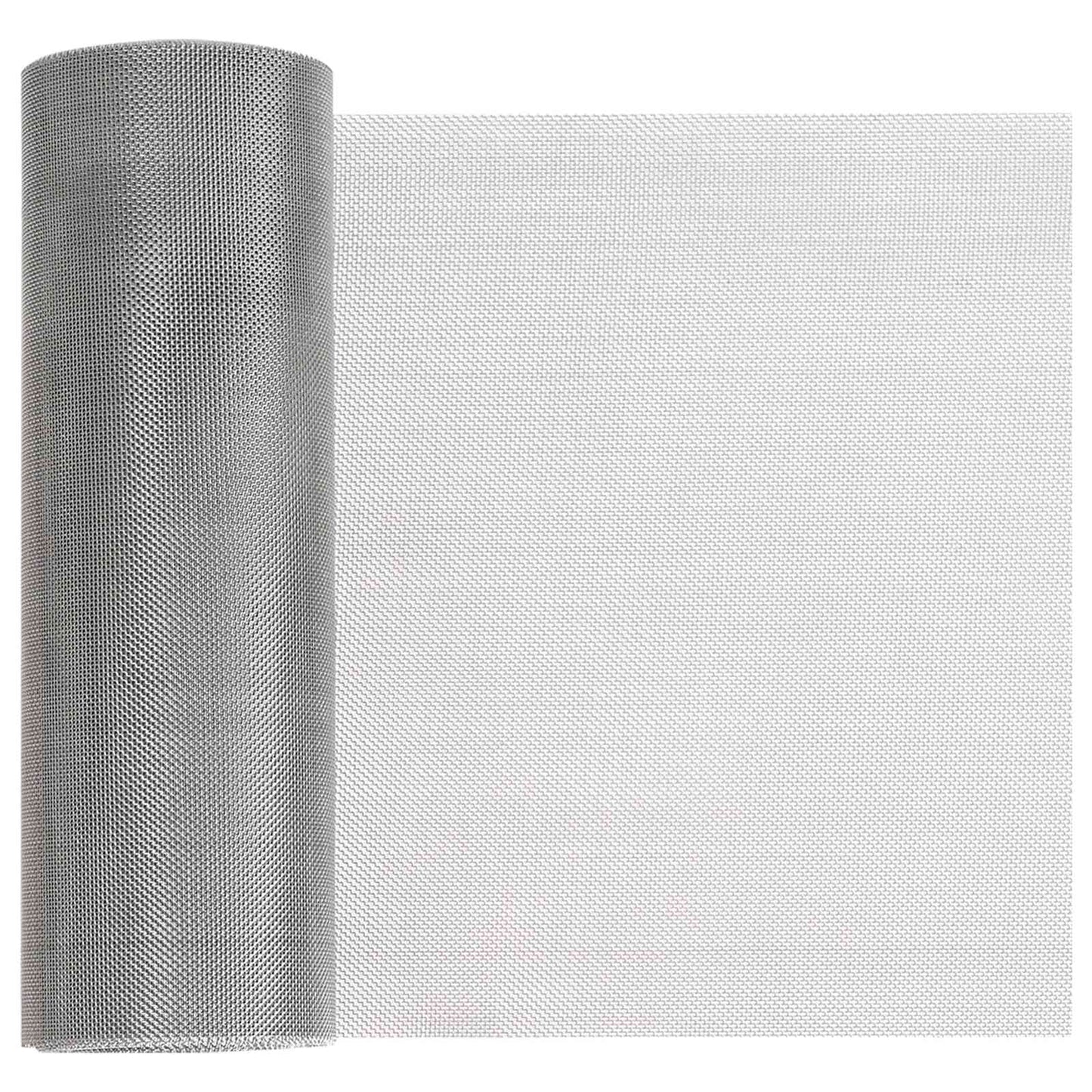 vidaXL Πλέγμα Οθόνης 20 x 500 εκ 30 Mesh Ανοξείδωτο Ατσάλι 201 Ασημί