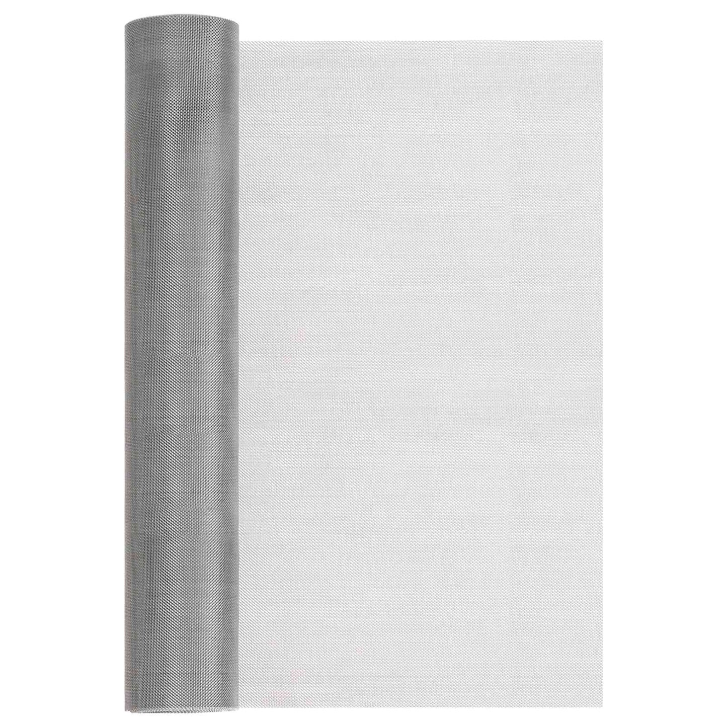 vidaXL Πλέγμα Οθόνης 40 x 2000 εκ 30 Mesh Ανοξείδωτο Ατσάλι 201 Ασημί