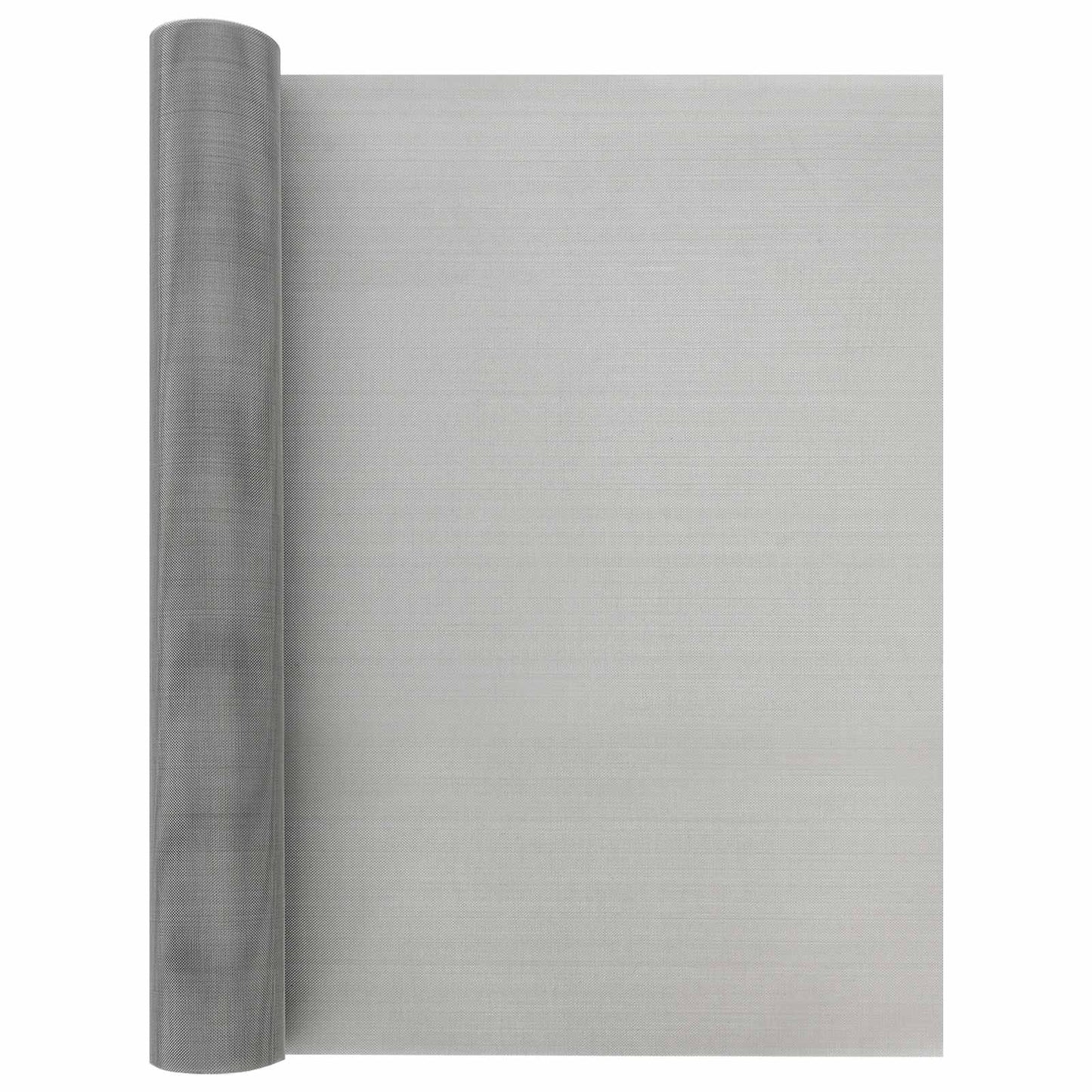 vidaXL Πλέγμα Οθόνης 60 x 500 cm 30 Mesh Ανοξείδωτο Ατσάλι 201 Ασημί