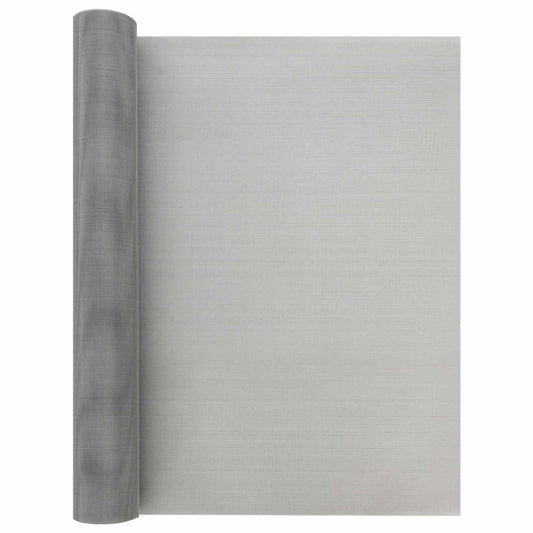 vidaXL Πλέγμα Οθόνης 60 x 1000 cm 30 Mesh Ανοξείδωτο Ατσάλι 201 Ασημί