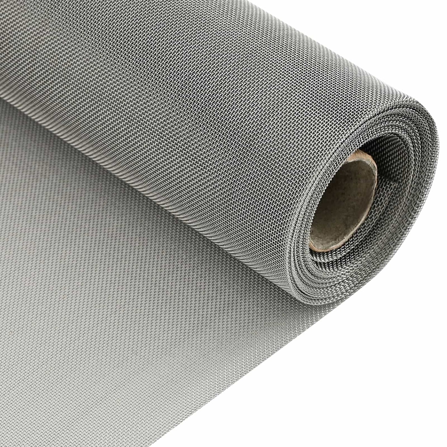 vidaXL Πλέγμα Οθόνης 100 x 2000 cm 30 Mesh Ανοξείδωτο Ατσάλι 201 Ασημί
