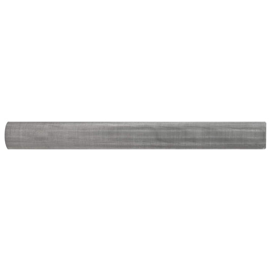 vidaXL Πλέγμα Οθόνης 60 x 1000 cm 60 Mesh Ανοξείδωτο Ατσάλι 201 Ασημί