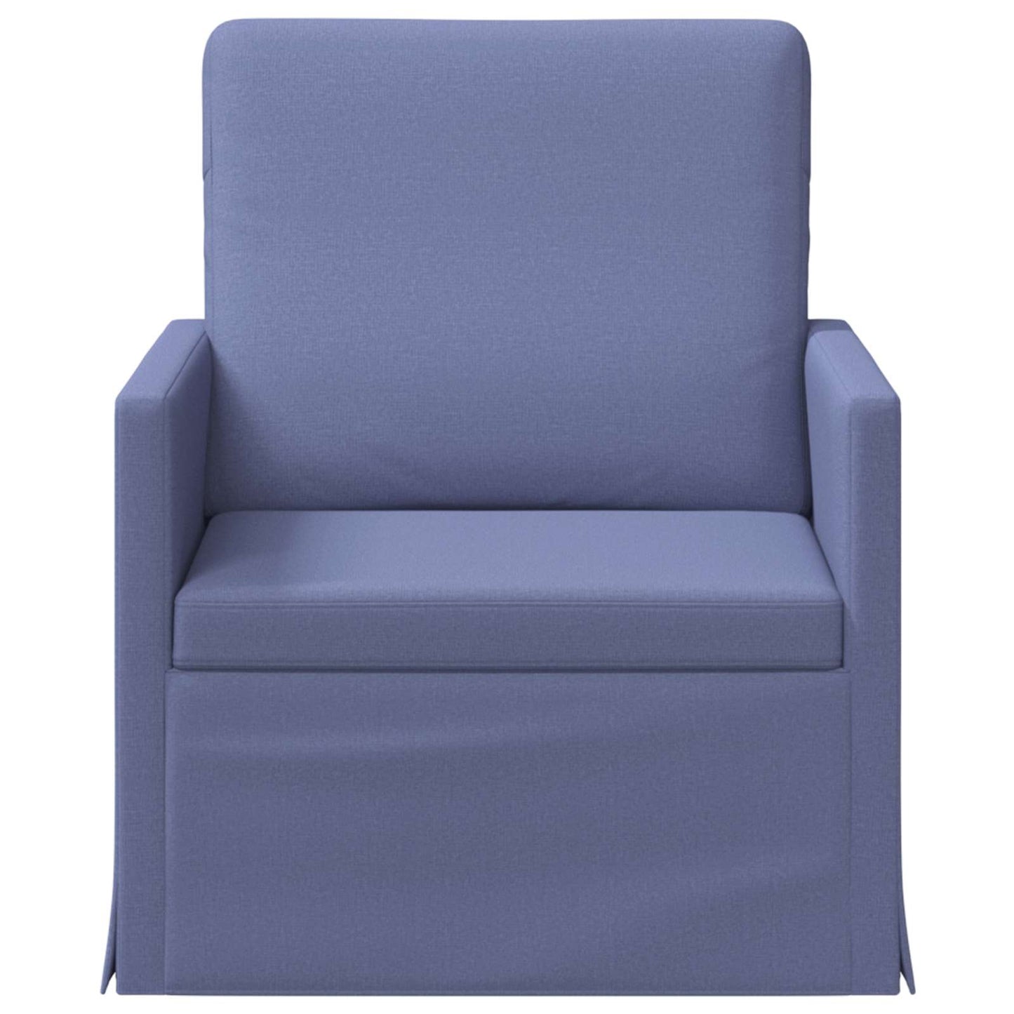 vidaXL Πολυθρόνα Μπλε τζην 70 x 81 x 82 εκ. Ύφασμα