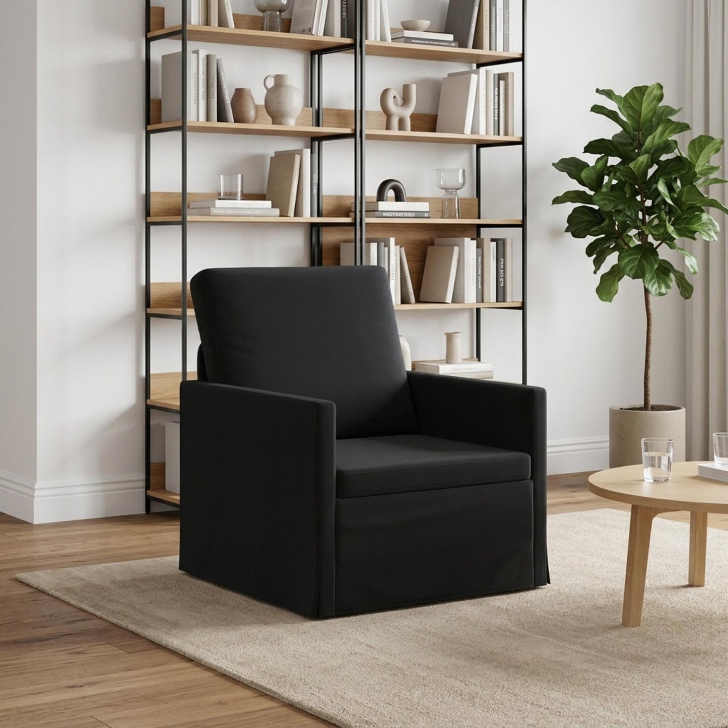 vidaXL Πολυθρόνα Μαύρο 70 x 81 x 82 εκ. Βελούδο