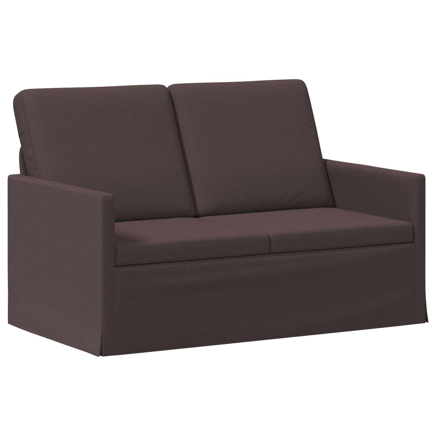 vidaXL Καναπές 2 ατόμων Σκούρο Καφέ 130 x 81 x 82 εκ. Ύφασμα