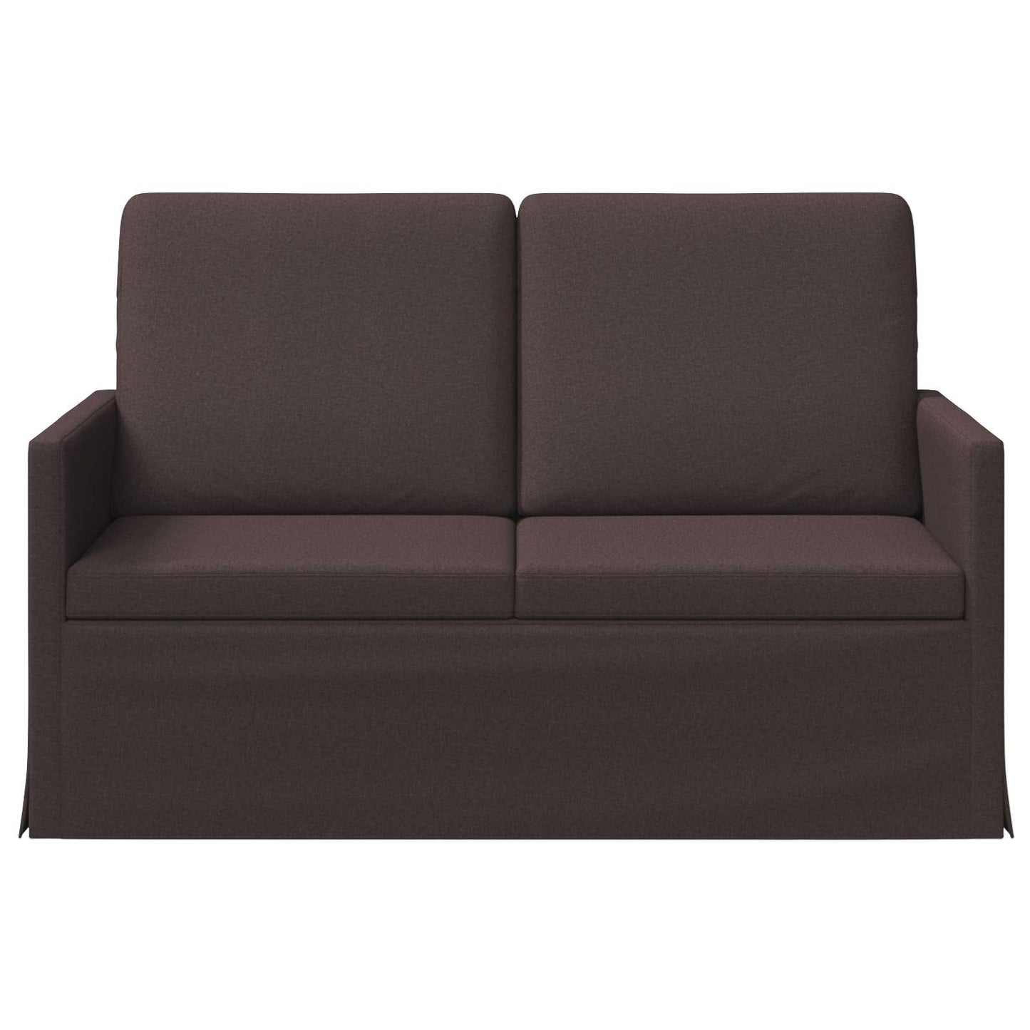 vidaXL Καναπές 2 ατόμων Σκούρο Καφέ 130 x 81 x 82 εκ. Ύφασμα