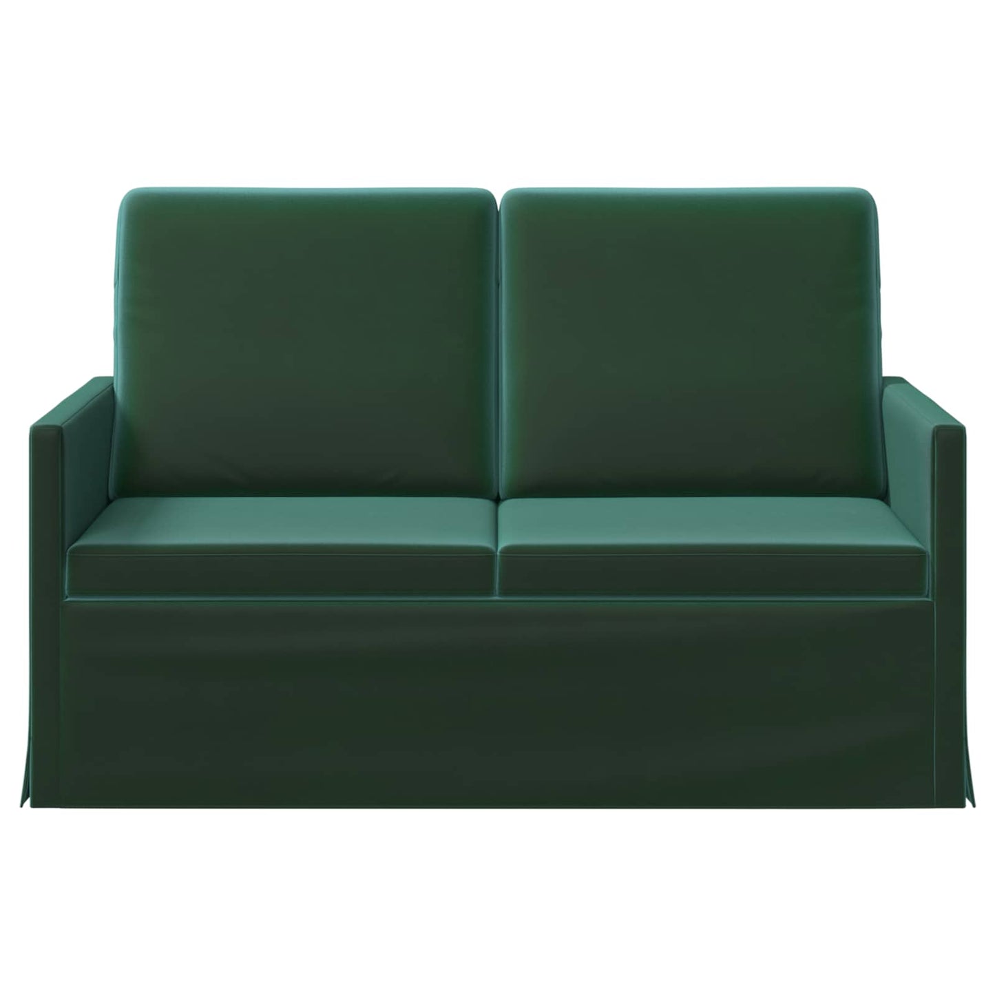 vidaXL Καναπές 2 ατόμων Σκούρο Πράσινο 130 x 81 x 82 εκ. Βελούδο
