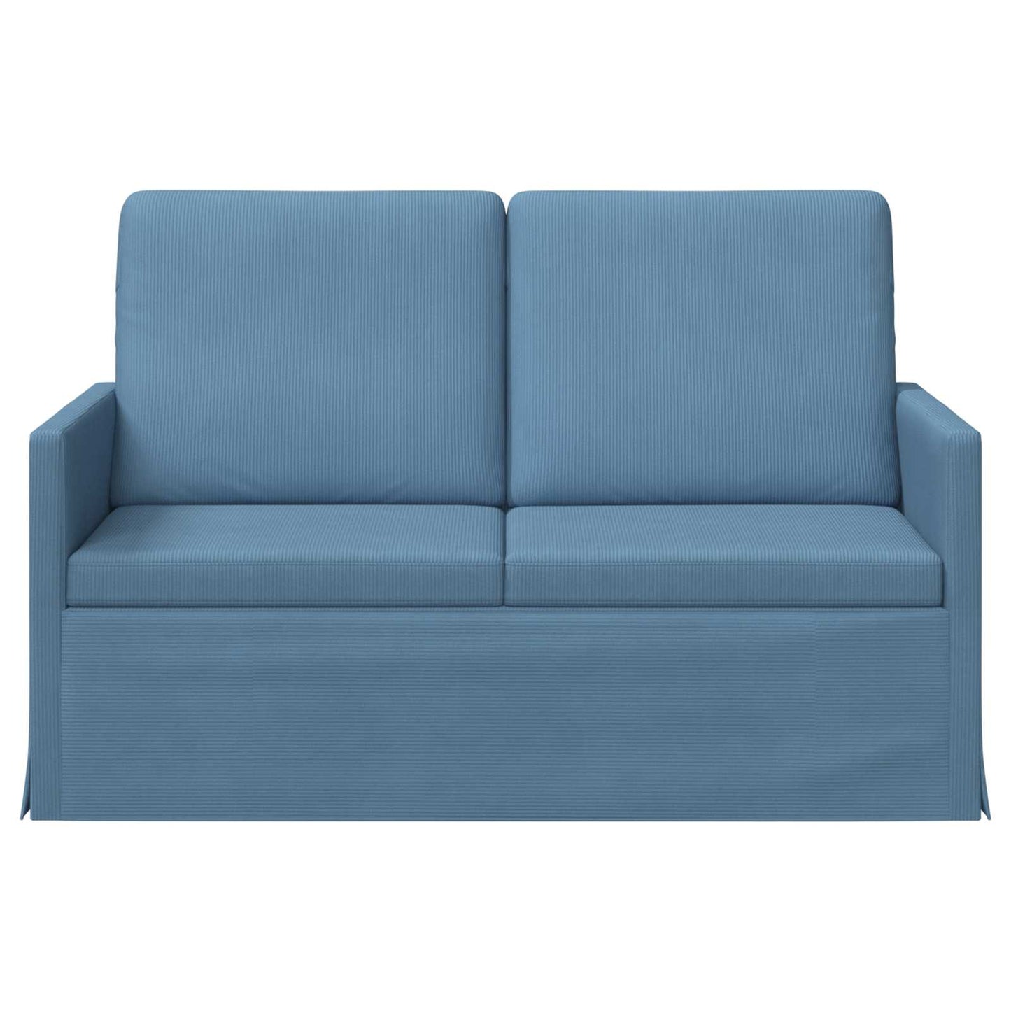 vidaXL Καναπές 2 ατόμων Μπλε 130 x 81 x 82 εκ. Υφασμάτινο Κορντουρά