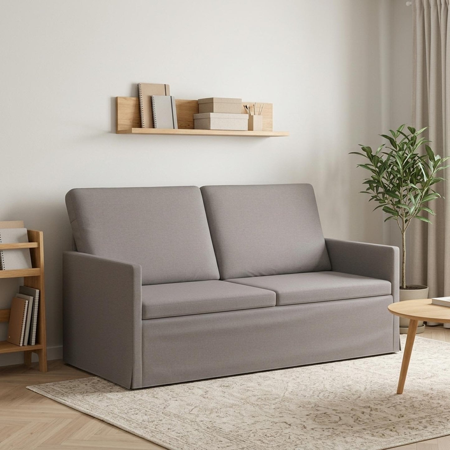 vidaXL Καναπές 2 ατόμων Taupe 150 x 81 x 82 εκ. Ύφασμα