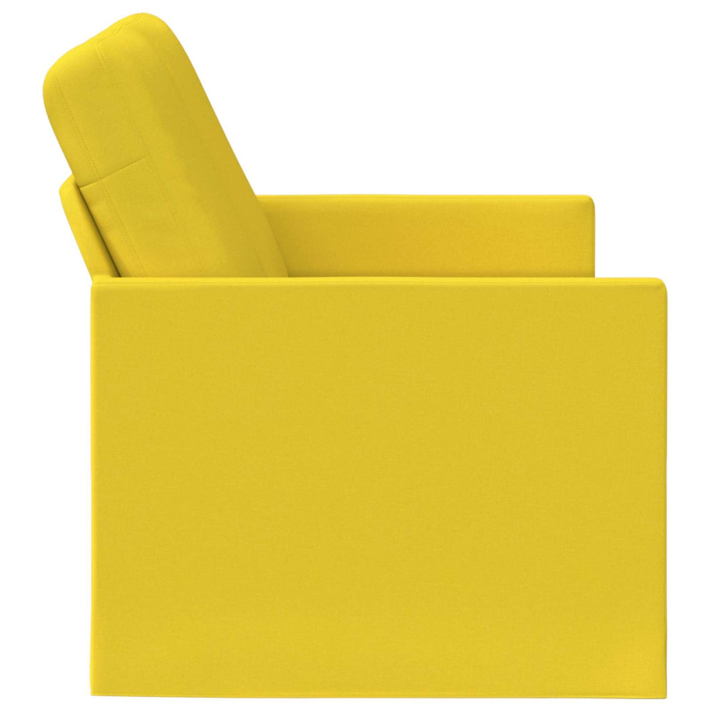 vidaXL Καναπές 2 ατόμων Απαλό Κίτρινο 150 x 81 x 82 εκ. Ύφασμα