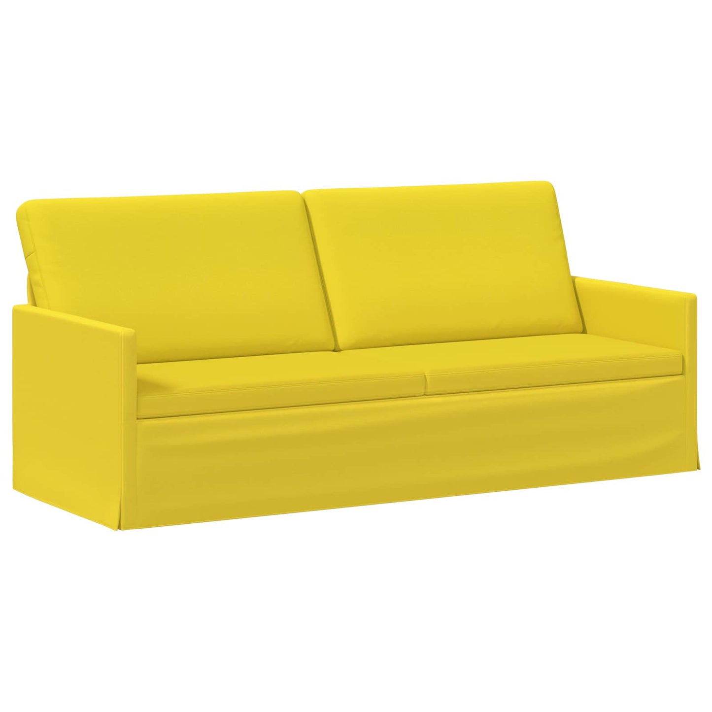 vidaXL Καθιστικό 3 ατόμων Απαλό Κίτρινο 190 x 81 x 82 εκ. Ύφασμα