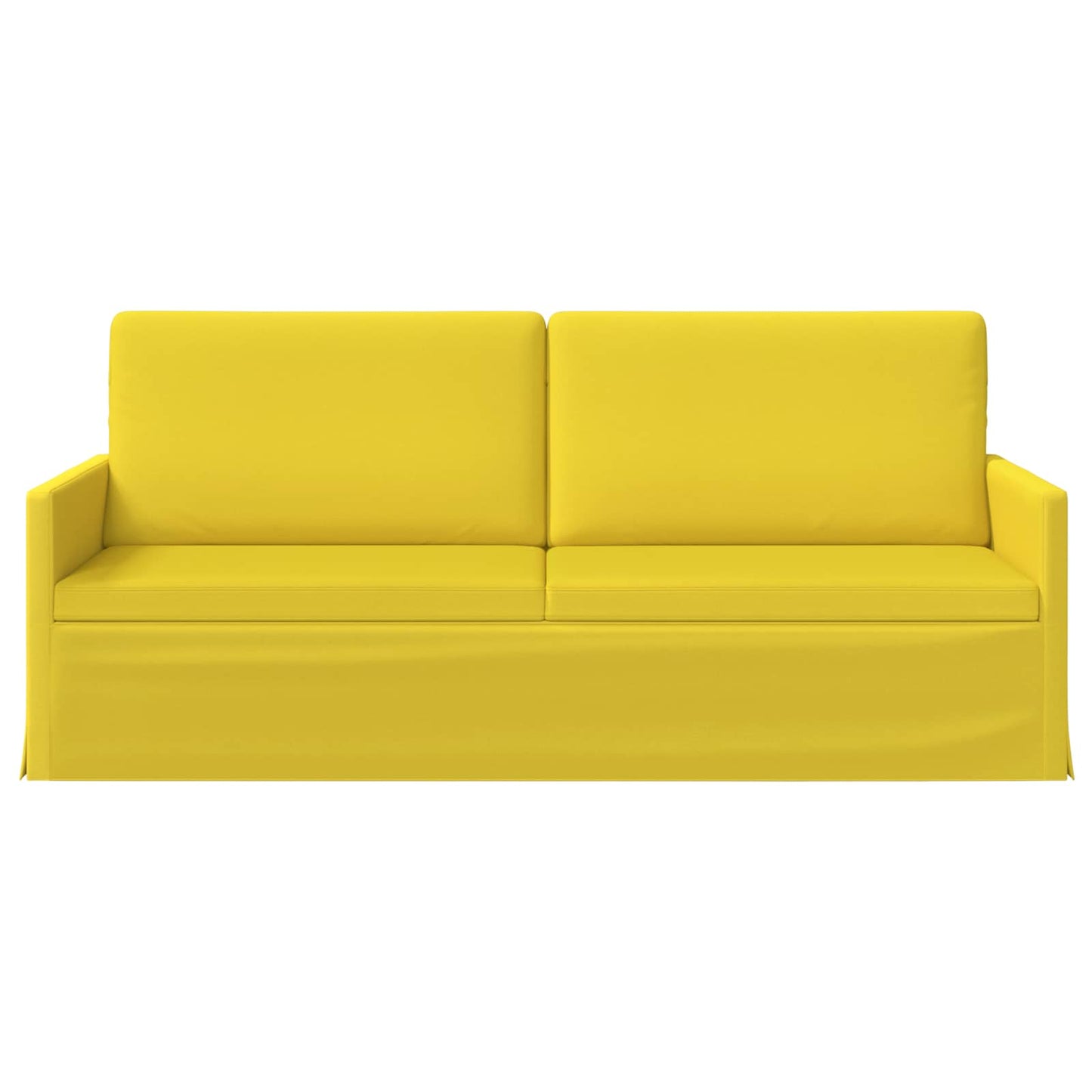 vidaXL Καθιστικό 3 ατόμων Απαλό Κίτρινο 190 x 81 x 82 εκ. Ύφασμα