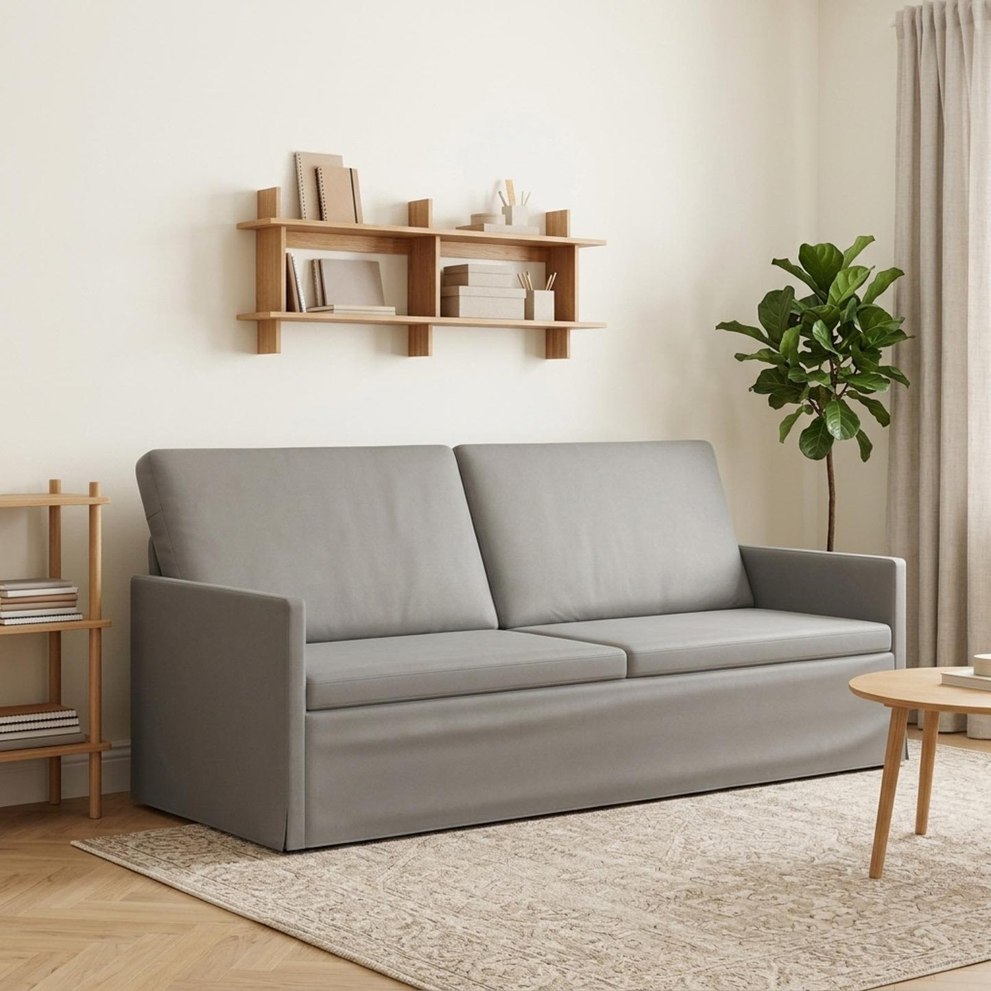 vidaXL Καθιστικό 3 ατόμων Ανοιχτό γκρι 190 x 81 x 82 εκ. Βελούδο