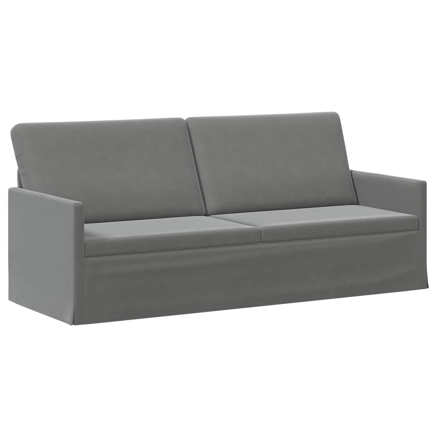 vidaXL Καθιστικό 3 ατόμων Σκούρο Γκρι 190 x 81 x 82 εκ. Βελούδο