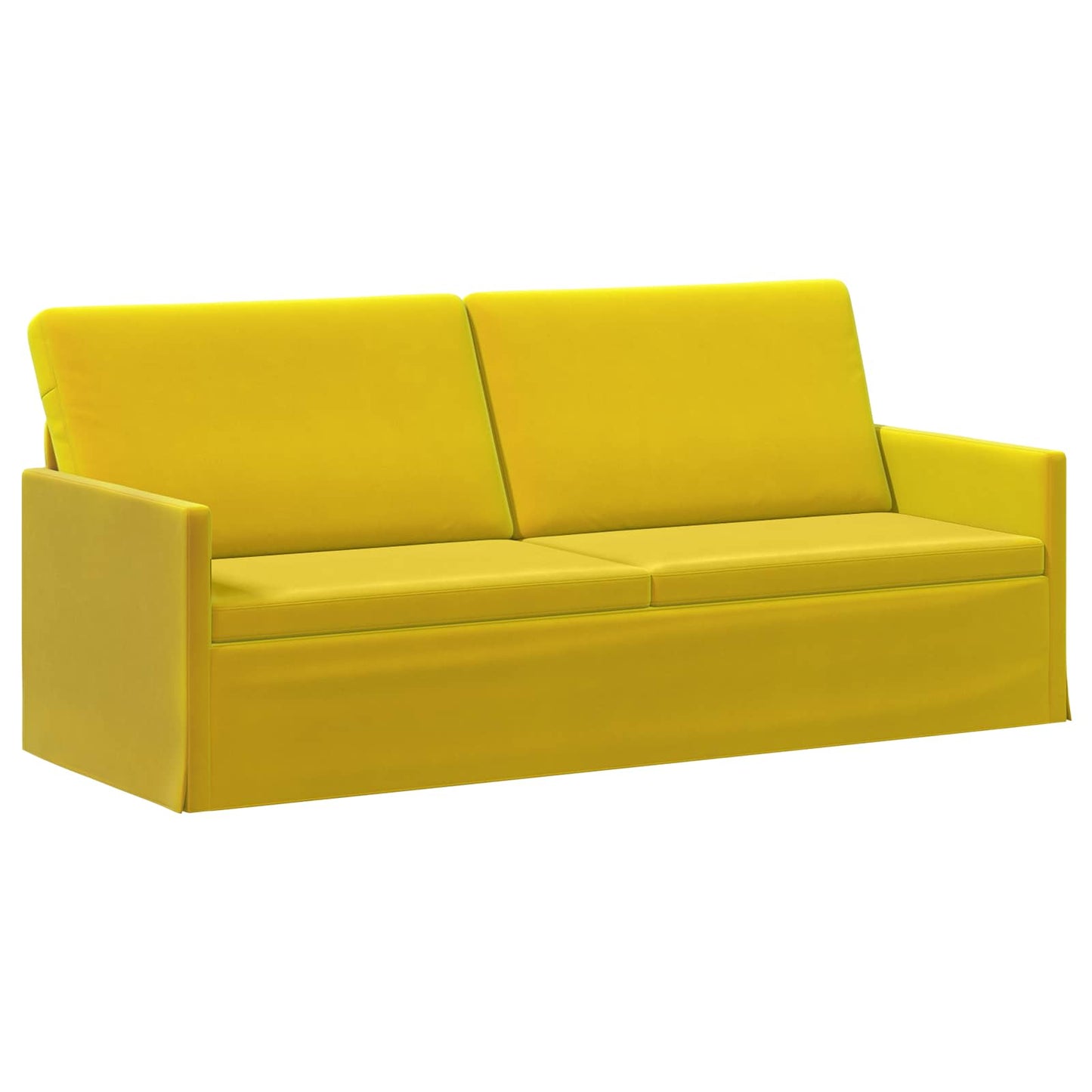 vidaXL Καθιστικό 3 ατόμων Κίτρινο 190 x 81 x 82 εκ. Βελούδο