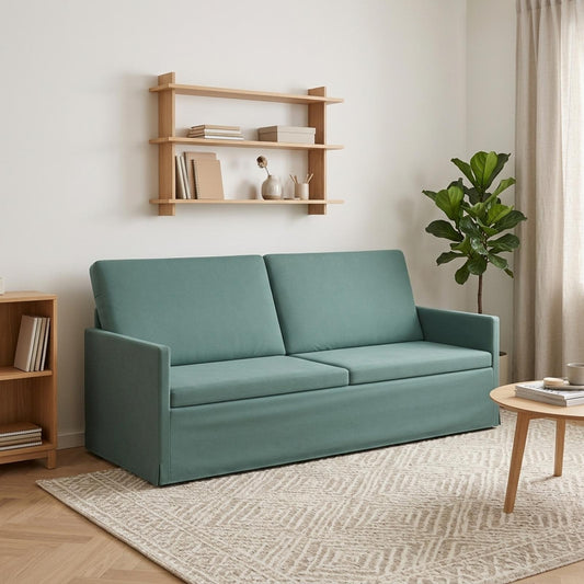 vidaXL Καθιστικό 3 ατόμων Θαλασσί 190 x 81 x 82 εκ. Βελούδο
