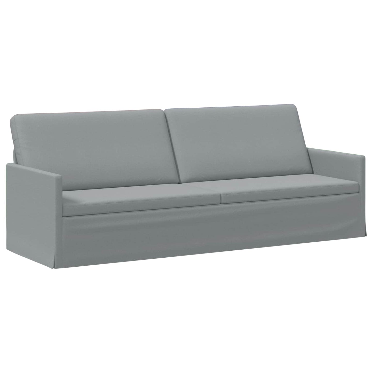 vidaXL Καθιστικό 3 ατόμων Ανοιχτό γκρι 220 x 81 x 82 εκ. Ύφασμα