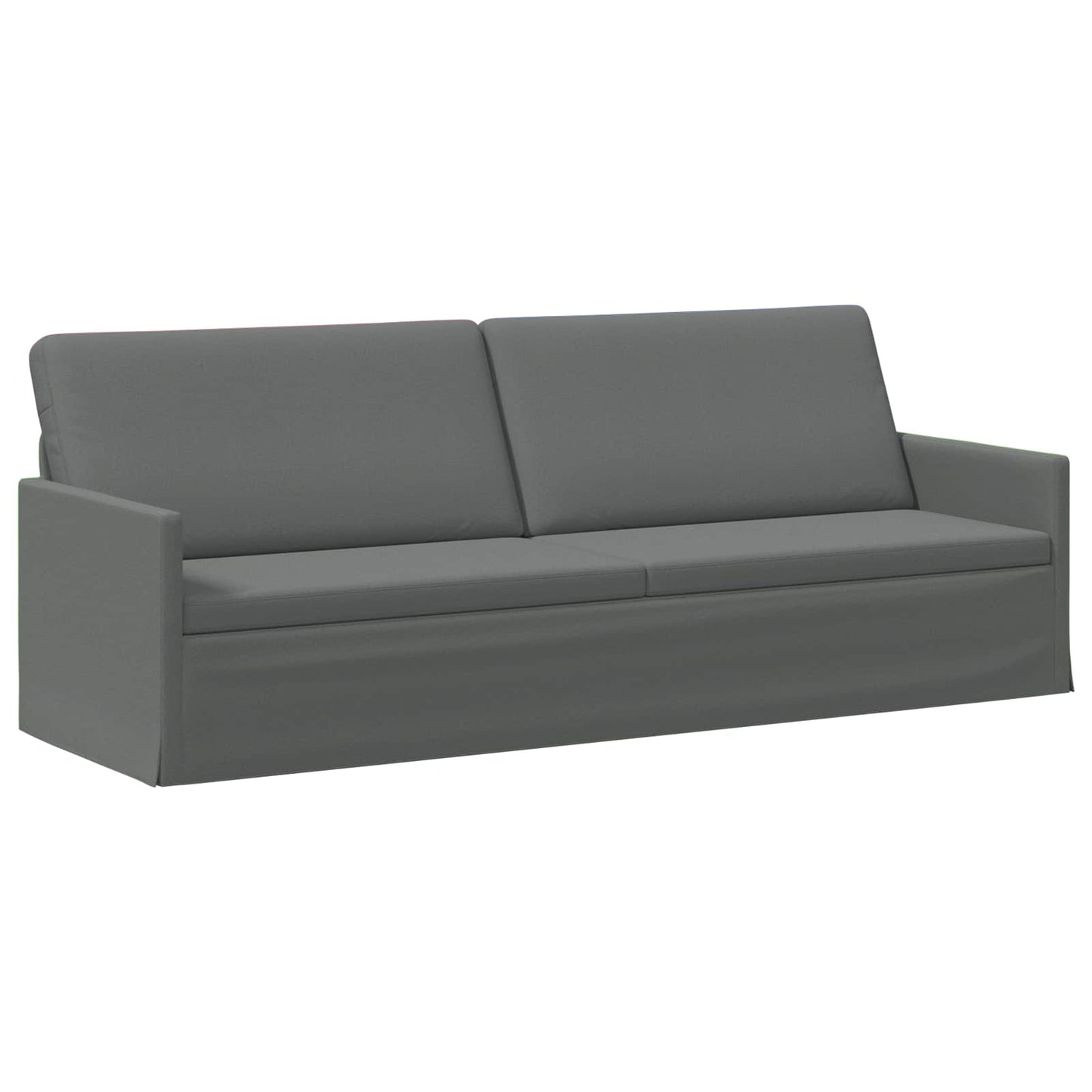vidaXL Καθιστικό 3 ατόμων Σκούρο Γκρι 220 x 81 x 82 εκ. Ύφασμα