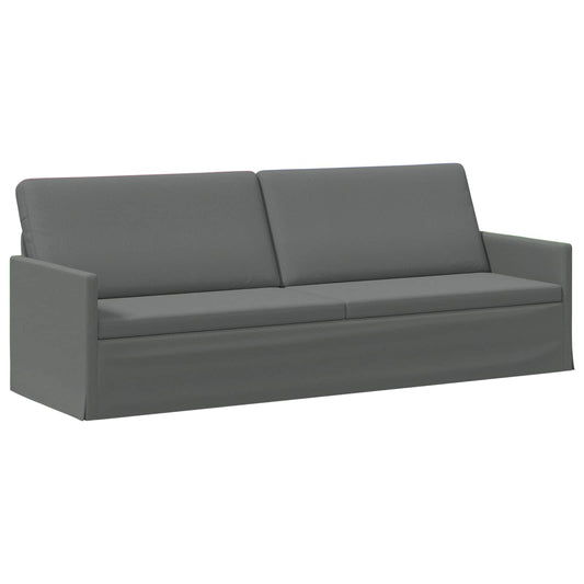 vidaXL Καθιστικό 3 ατόμων Σκούρο Γκρι 220 x 81 x 82 εκ. Ύφασμα