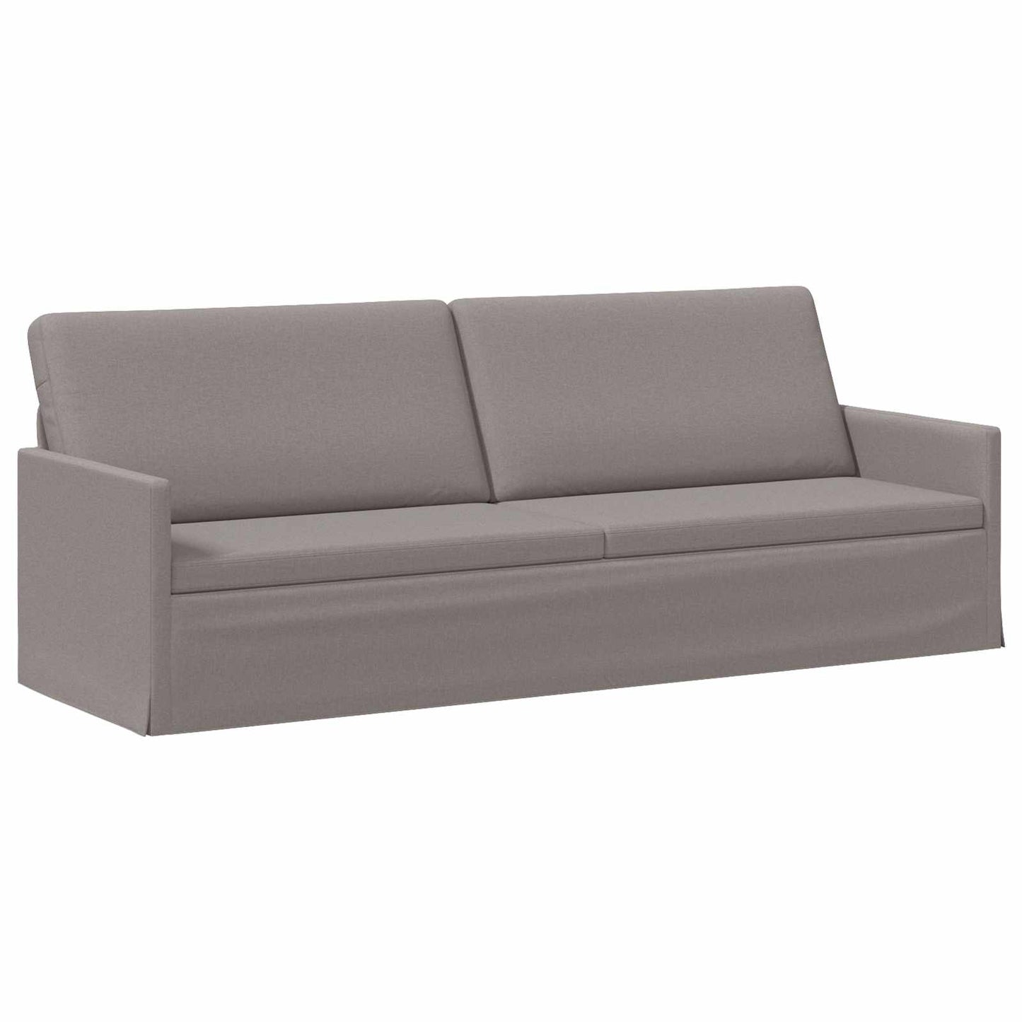 vidaXL Καθιστικό 3 ατόμων Taupe 220 x 81 x 82 εκ. Ύφασμα