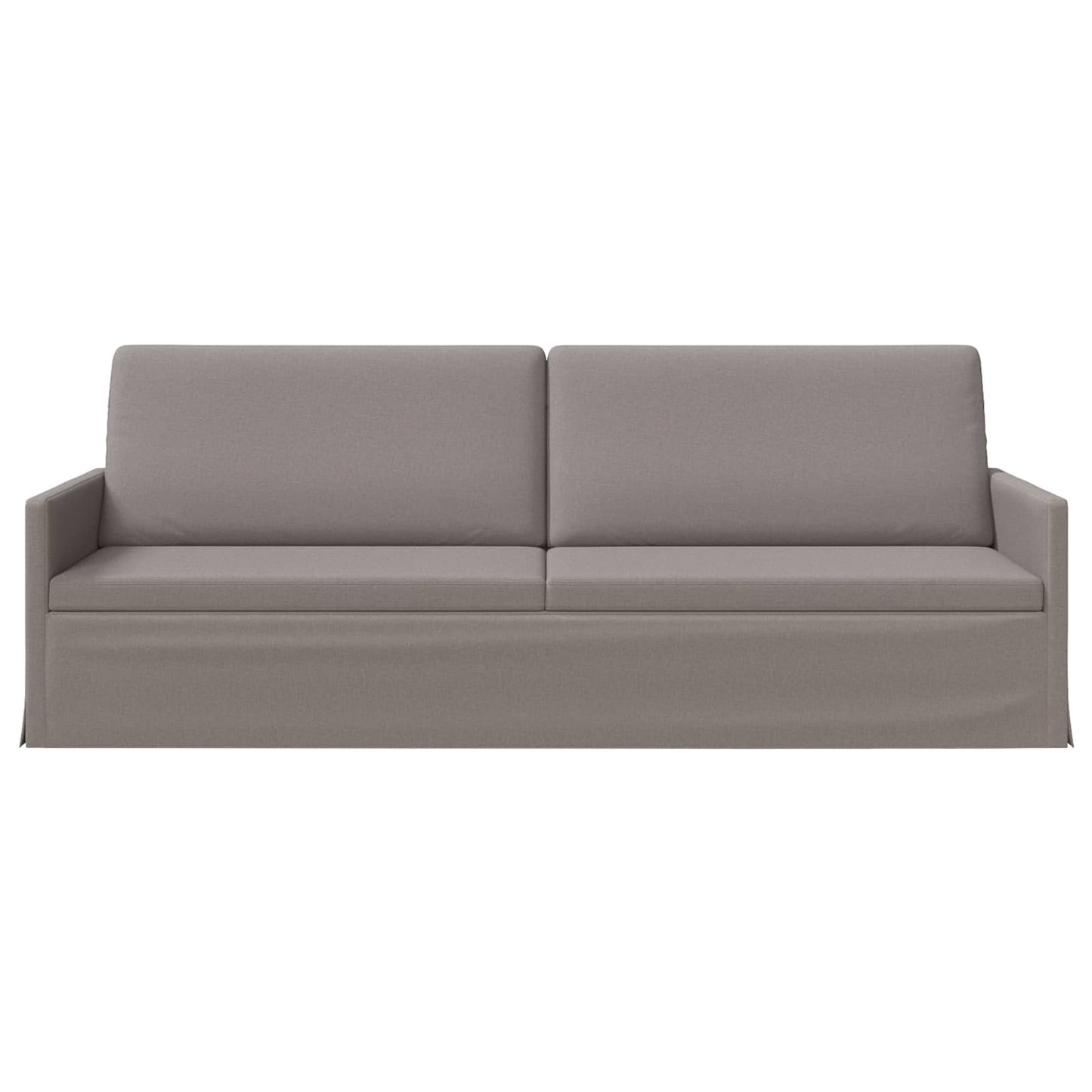vidaXL Καθιστικό 3 ατόμων Taupe 220 x 81 x 82 εκ. Ύφασμα