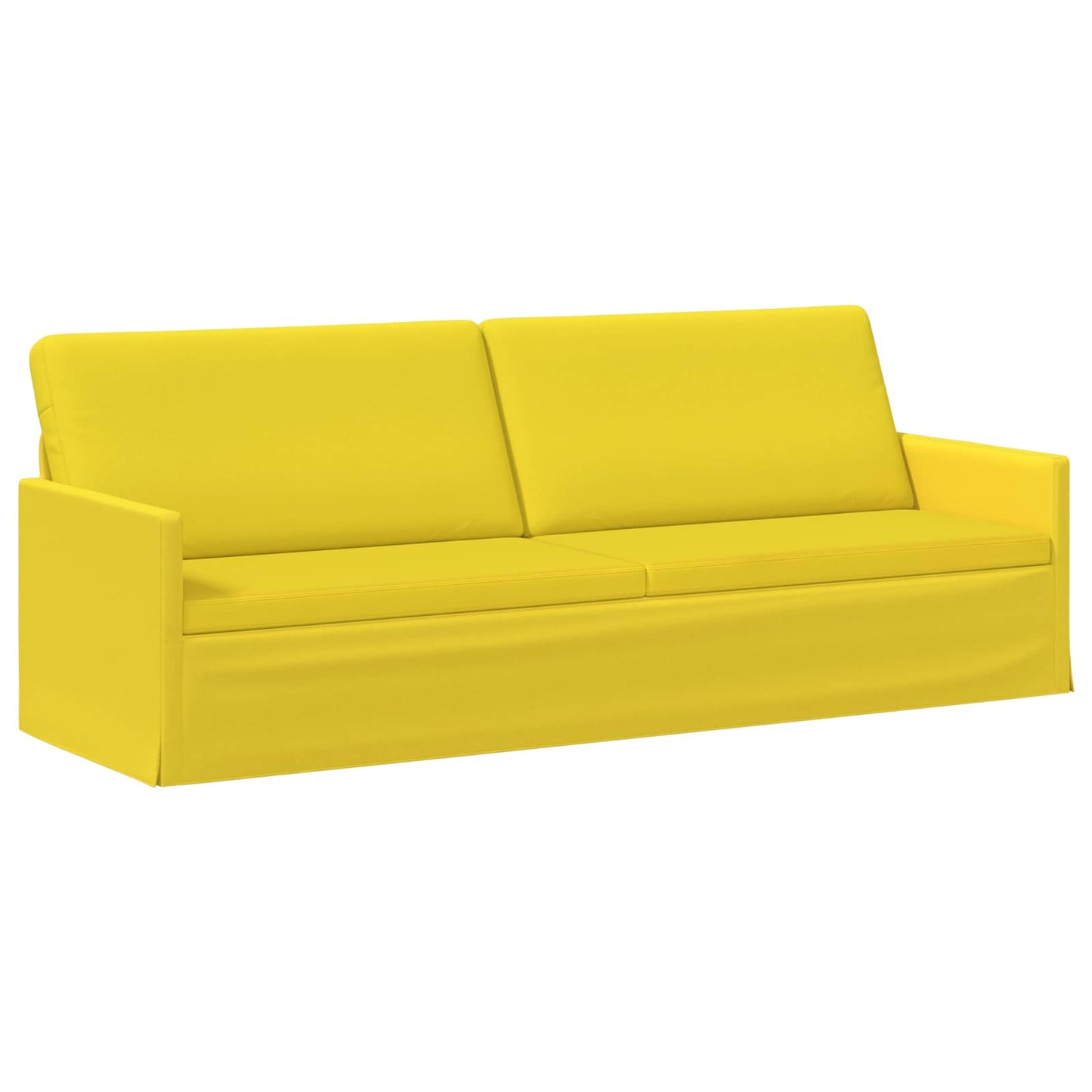 vidaXL Καθιστικό 3 ατόμων Απαλό Κίτρινο 220 x 81 x 82 εκ. Ύφασμα