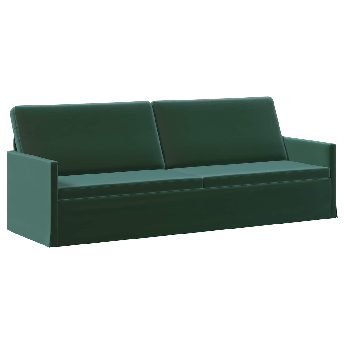 vidaXL Καθιστικό 3 ατόμων Σκούρο Πράσινο 220 x 81 x 82 εκ. Βελούδο