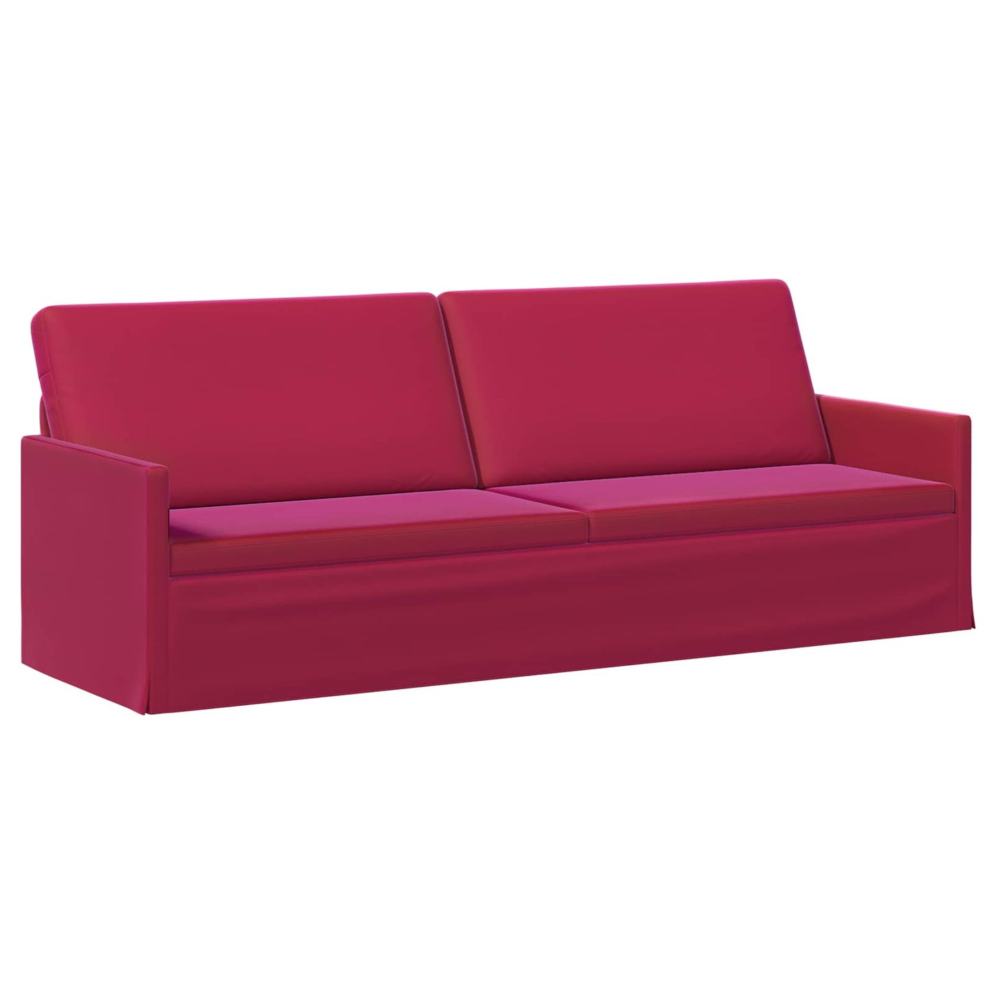 vidaXL Καθιστικό 3 ατόμων Κόκκινο 220 x 81 x 82 εκ. Βελούδο