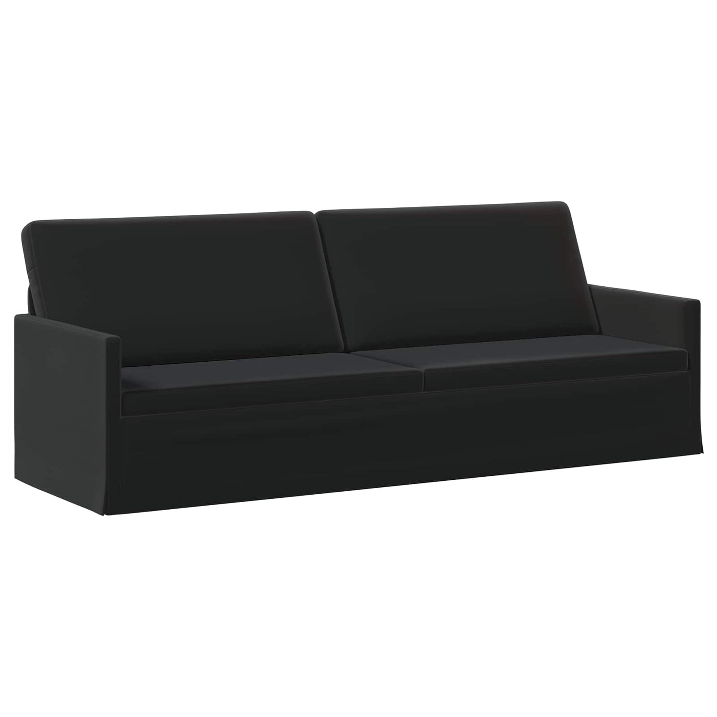 vidaXL Καθιστικό 3 ατόμων Μαύρο 220 x 81 x 82 εκ. Βελούδο