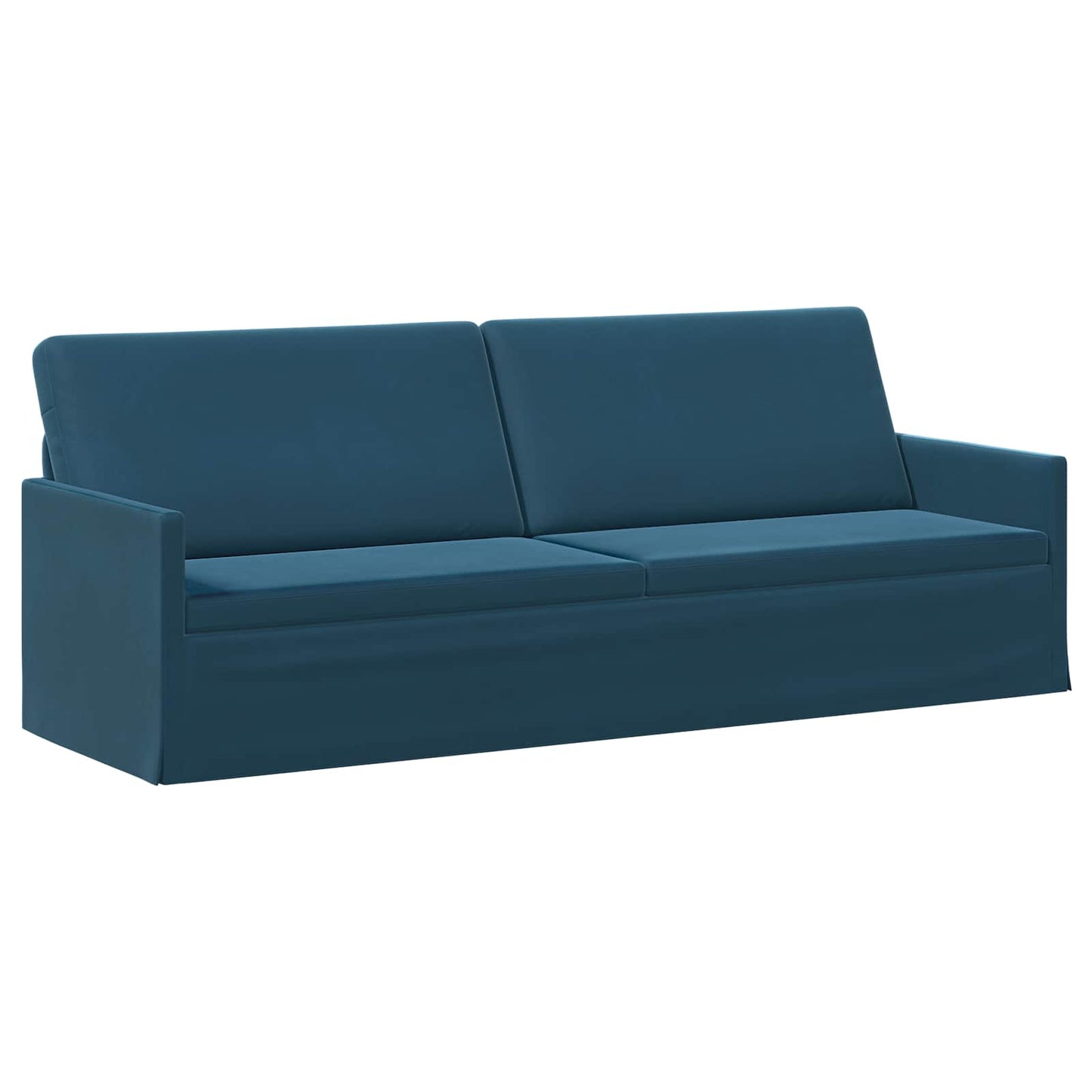 vidaXL Καθιστικό 3 ατόμων Μπλε 220 x 81 x 82 εκ. Βελούδο