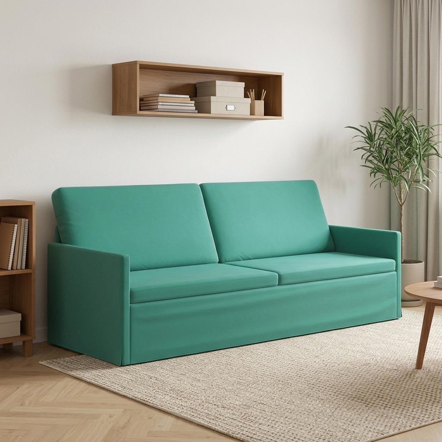 vidaXL Καθιστικό 3 ατόμων Τιρκουάζ 220 x 81 x 82 εκ. Βελούδο