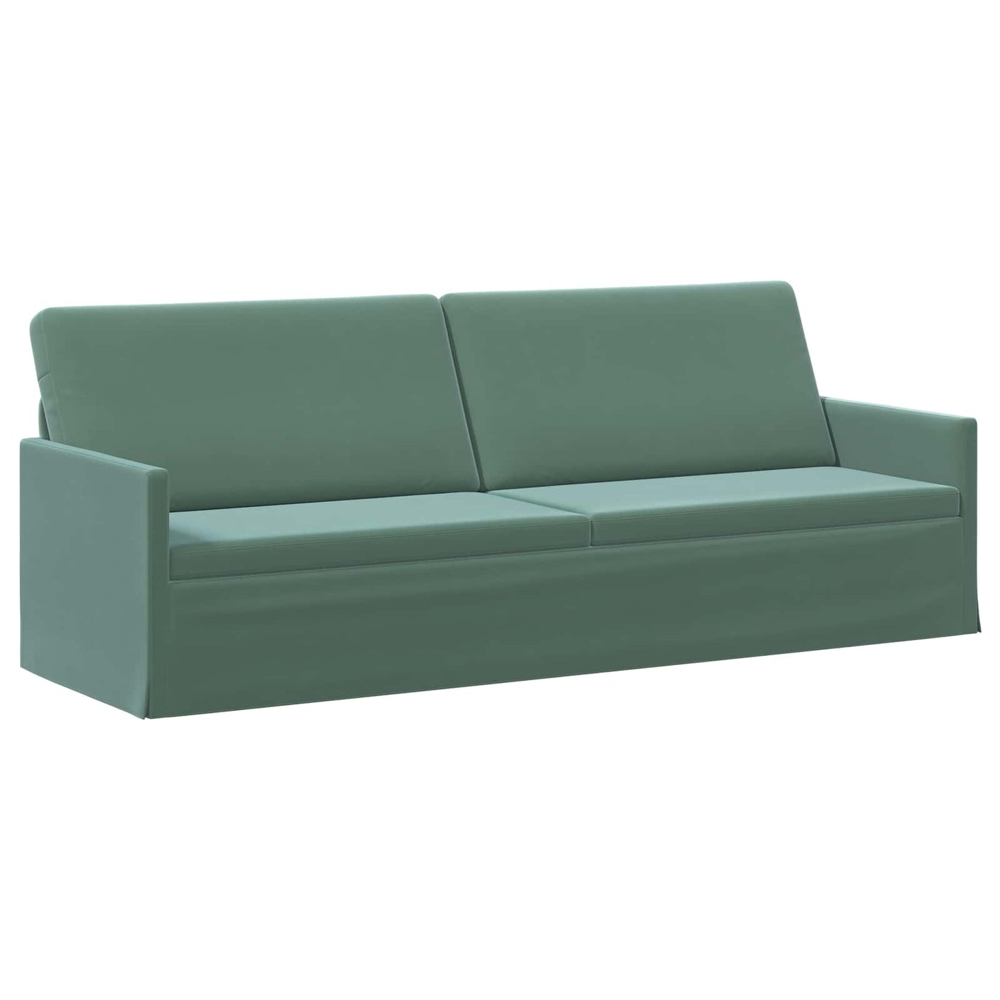 vidaXL Καθιστικό 3 ατόμων Θαλασσί 220 x 81 x 82 εκ. Βελούδο