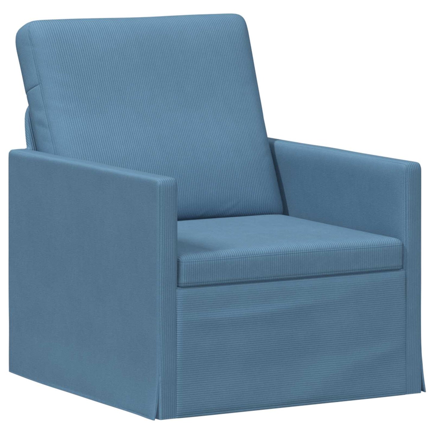 vidaXL Σετ Καναπέ 2 pcs Μπλε Υφασμάτινο Κορντουρά