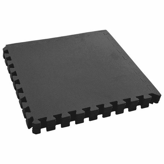 vidaXL Χαλάκι για Πισίνα 6 pcs Μαύρο 2,16 τ.μ. Φελιζόλ EVA