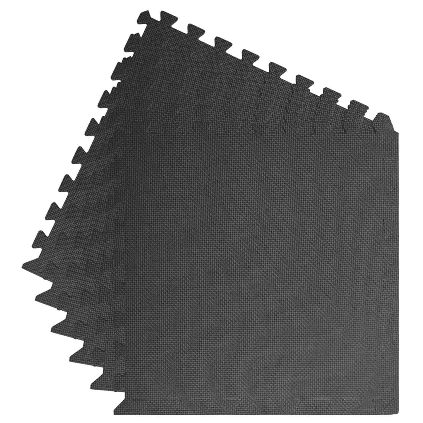 vidaXL Χαλάκι για Πισίνα 6 pcs Μαύρο 2,16 τ.μ. Φελιζόλ EVA