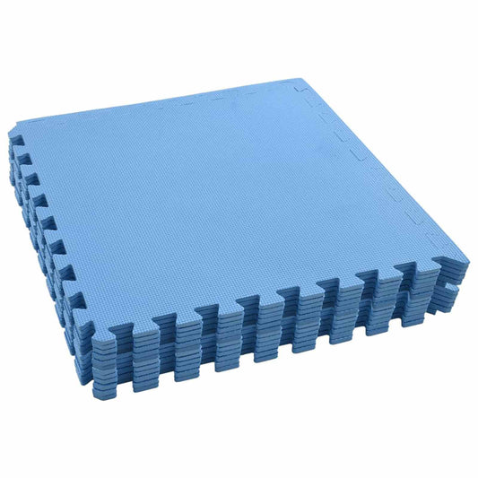 vidaXL Στρώματα Γυμναστικής Παζλ 12 pcs Μπλε 4,32 τ.μ. Φελιζόλ EVA