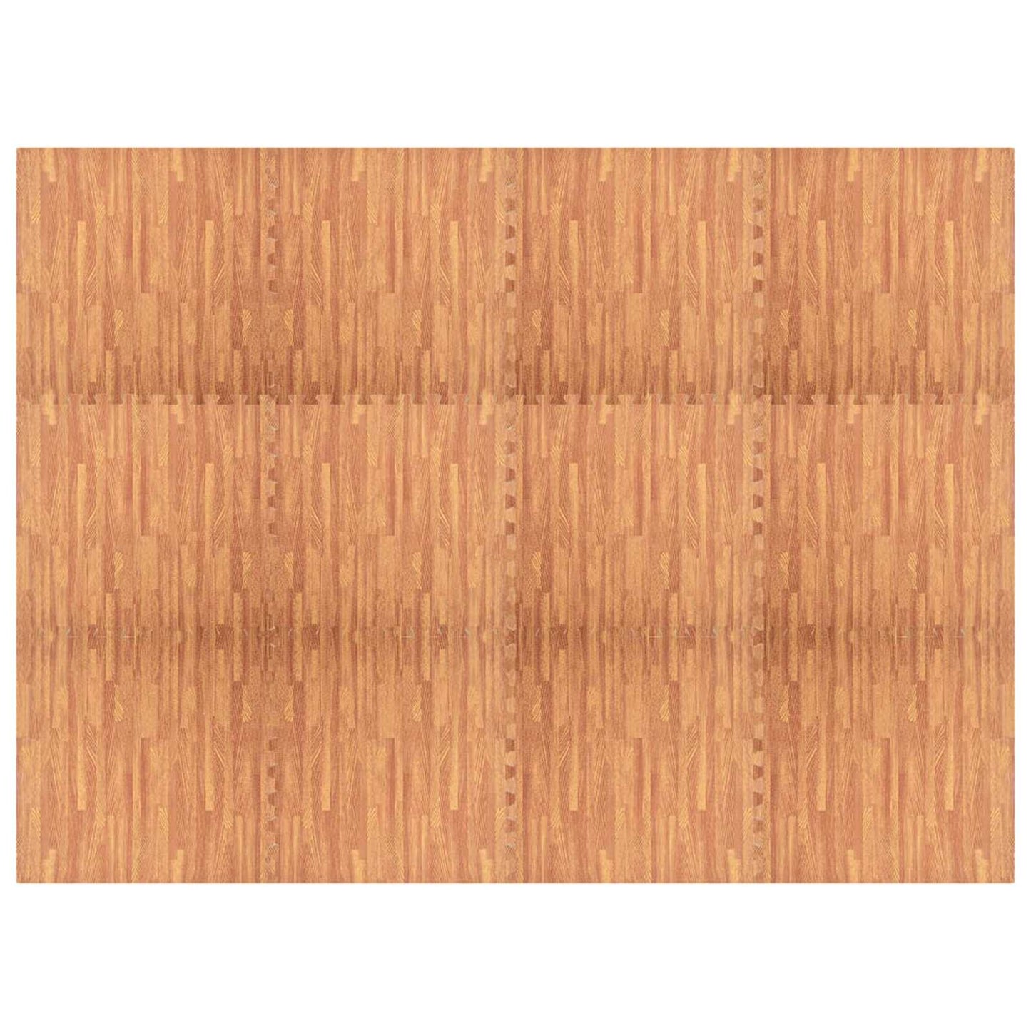 vidaXL Στρώματα Γυμναστικής Παζλ 12 pcs Καφέ 4,32 τ.μ. Φελιζόλ EVA