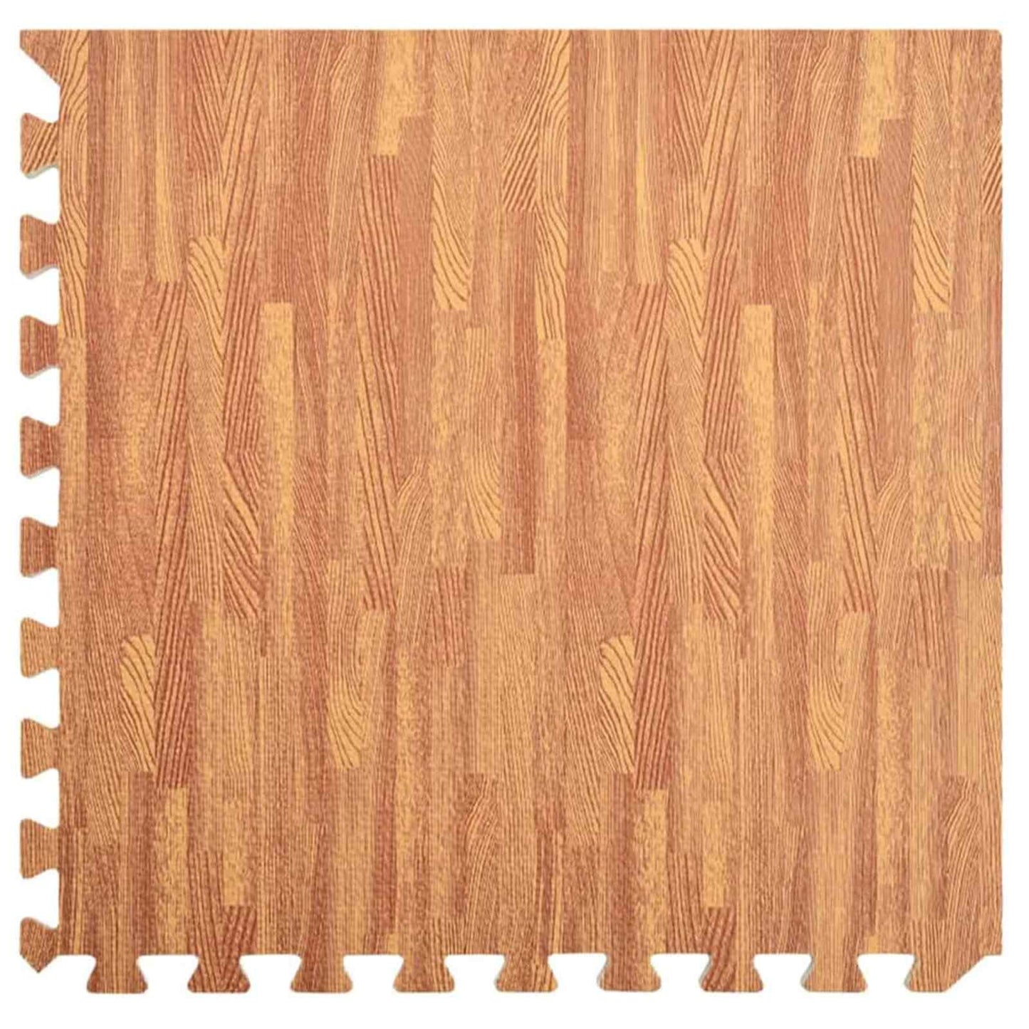 vidaXL Στρώματα Γυμναστικής Παζλ 12 pcs Καφέ 4,32 τ.μ. Φελιζόλ EVA