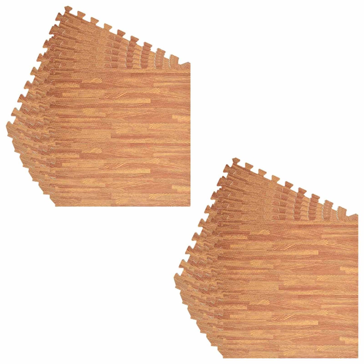 vidaXL Στρώματα Γυμναστικής Παζλ 12 pcs Καφέ 4,32 τ.μ. Φελιζόλ EVA