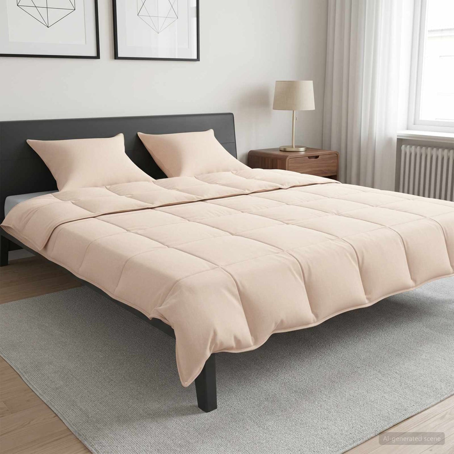 vidaXL Σετ Παπλωμάτων 2 τμχ. 260 x 240 εκ. Όλες οι εποχές Ίνα Καπόκ