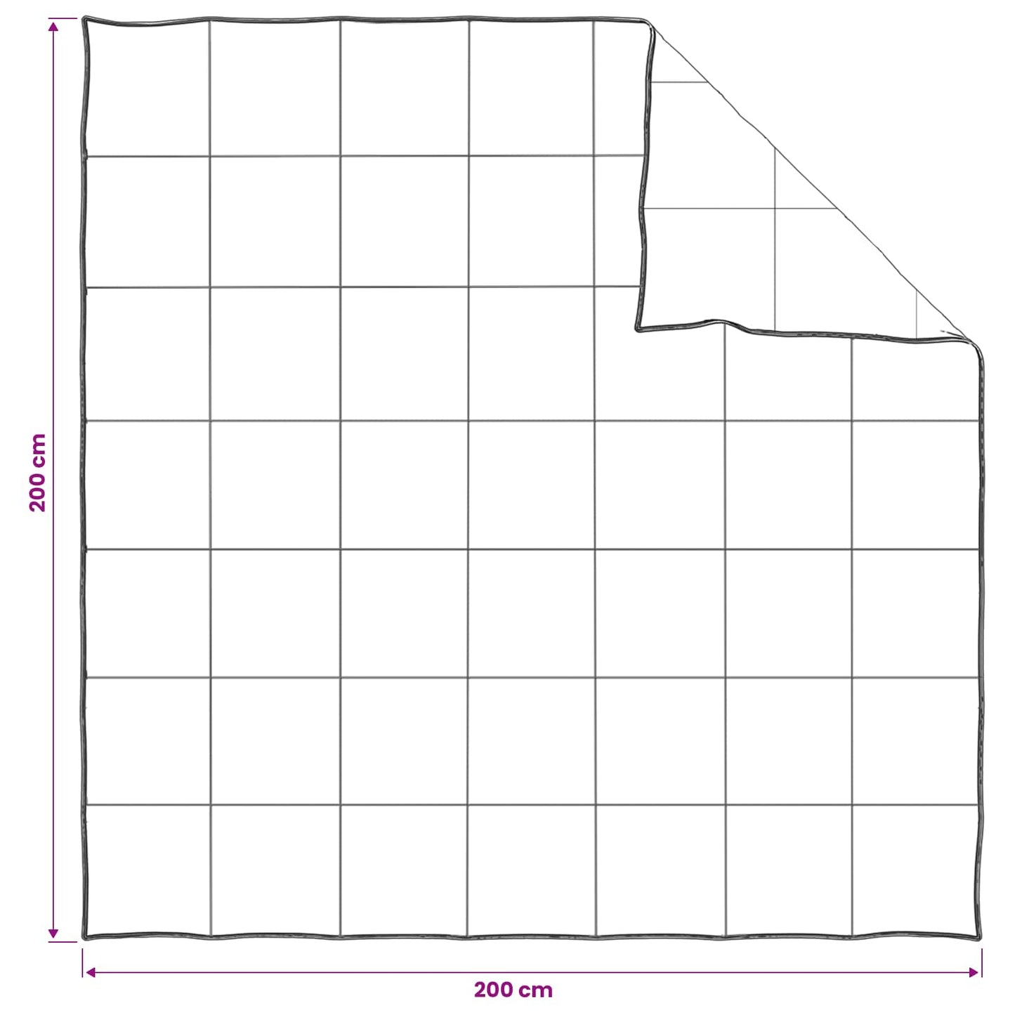vidaXL Σετ Παπλωμάτων 2 τμχ. 200 x 200 cm Όλες οι εποχές Ίνα Καπόκ