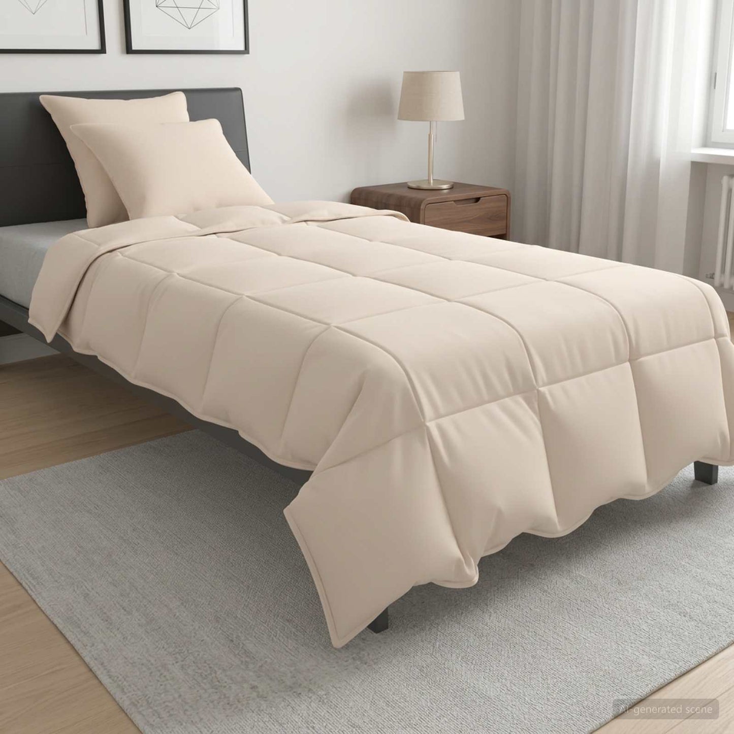 vidaXL Σετ Παπλωμάτων 2 τμχ. 155 x 220 cm Όλες οι εποχές Ίνα Καπόκ