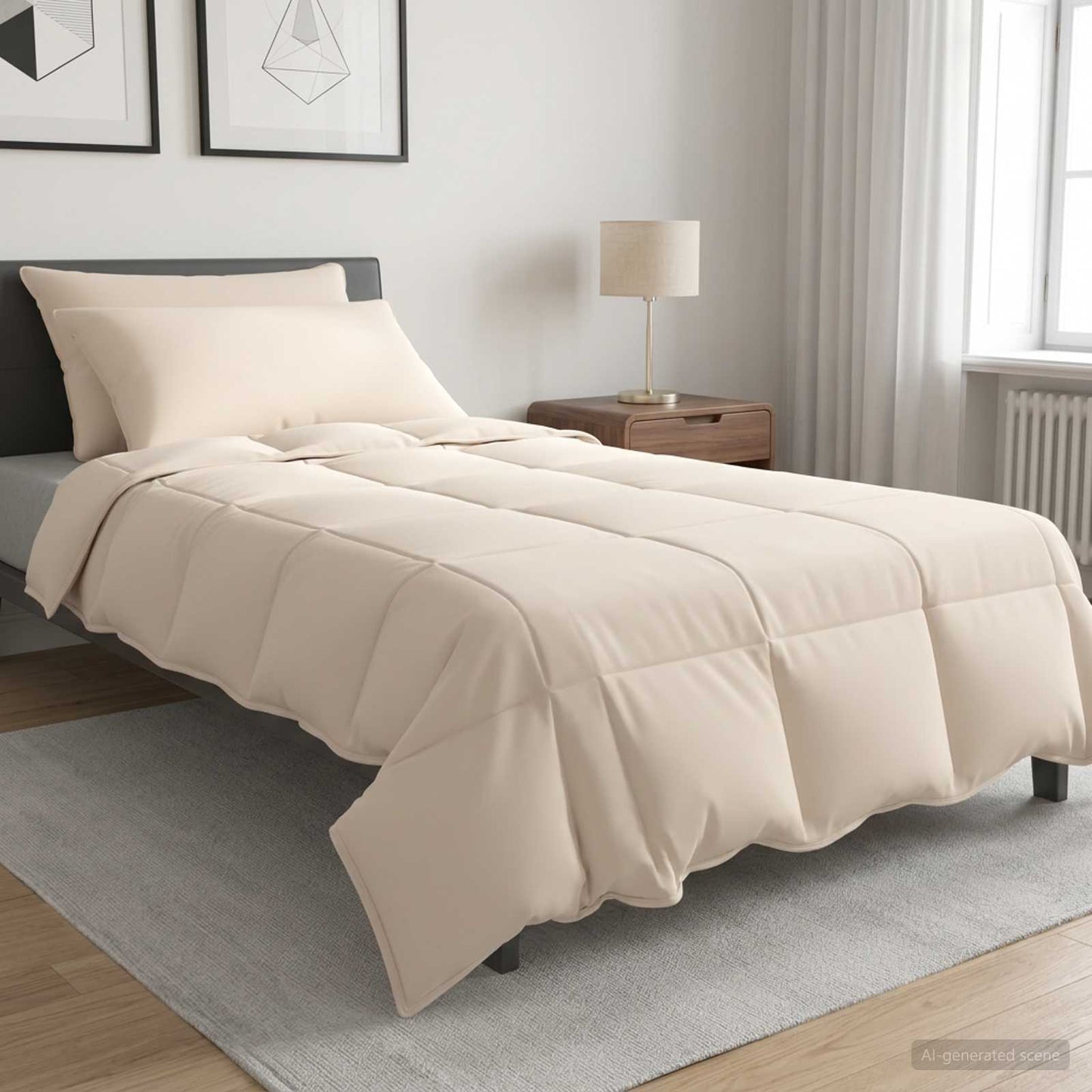 vidaXL Σετ Παπλωμάτων 2 τμχ. 140 x 220 cm Όλες οι εποχές Ίνα Καπόκ