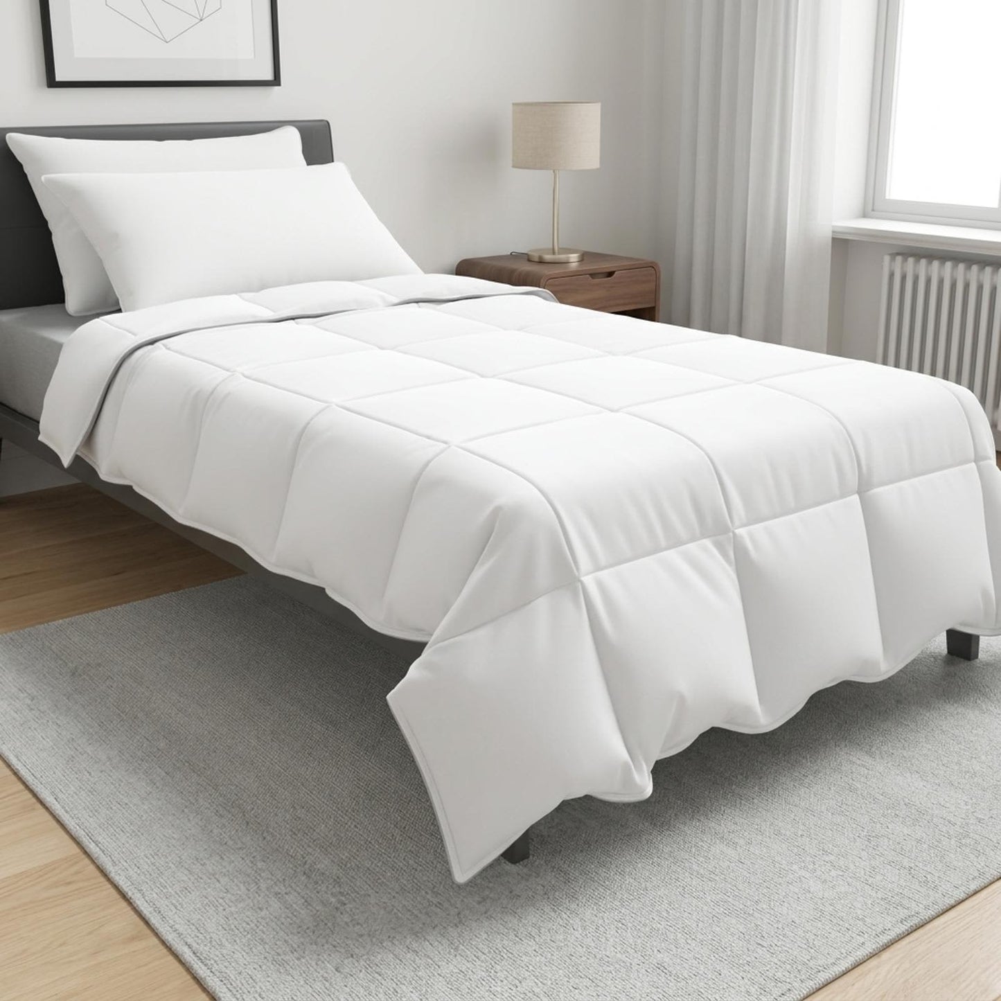 vidaXL Σετ πάπλωμα 155 x 220 cm Όχι Βαμβάκι, Μπαμπού, Πολυεστέρας