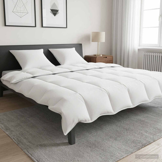 vidaXL Σετ Παπλωμάτων 2 τμχ. 200 x 240 cm Καλοκαίρι 150 gsm Λευκό