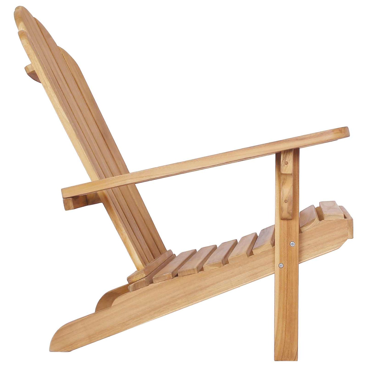 vidaXL Κήπος Πολυθρόνα Adirondack Φυσικό Στερεό Ξύλο Τίκ