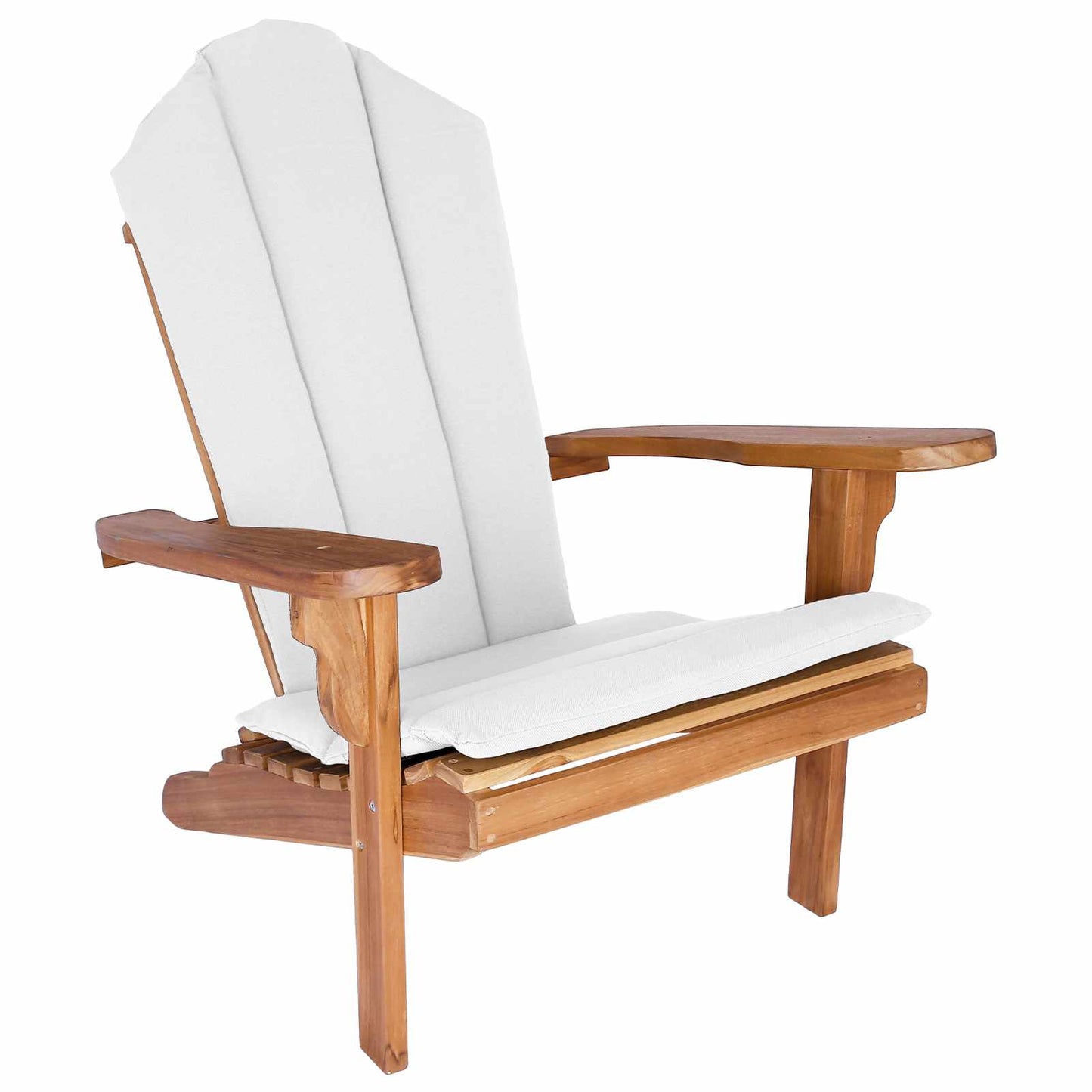 vidaXL Κήπος Πολυθρόνα Adirondack Φυσικό Στερεό Ξύλο Τίκ