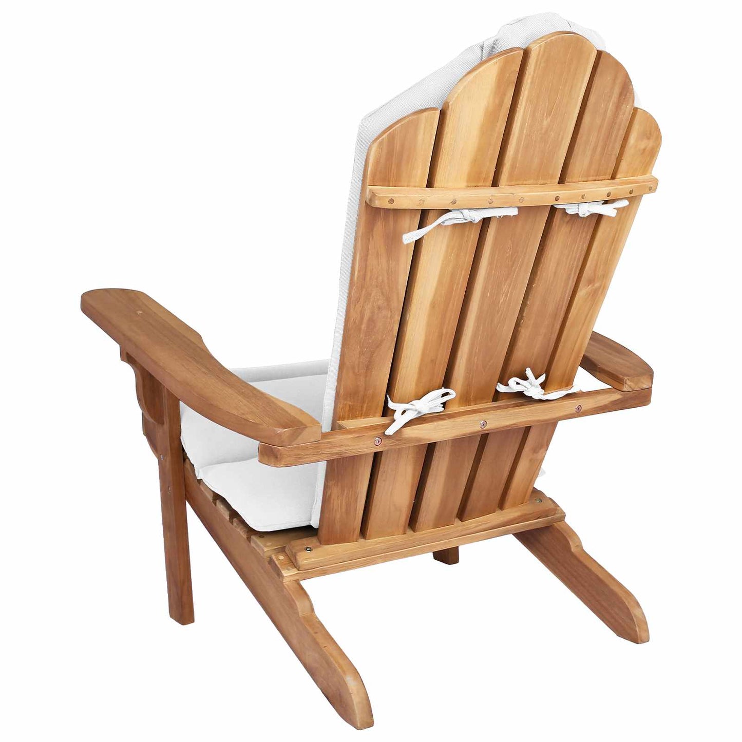 vidaXL Κήπος Πολυθρόνα Adirondack Φυσικό Στερεό Ξύλο Τίκ