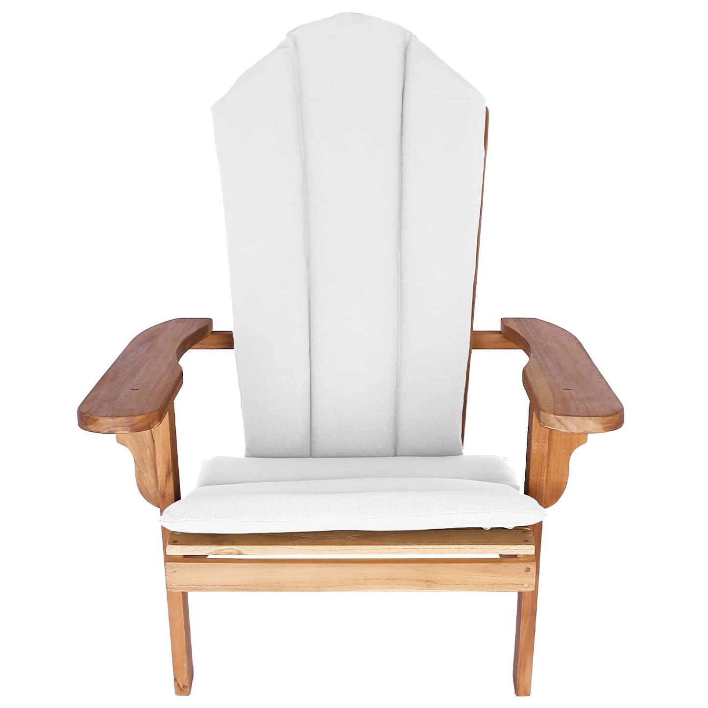 vidaXL Κήπος Πολυθρόνα Adirondack Φυσικό Στερεό Ξύλο Τίκ
