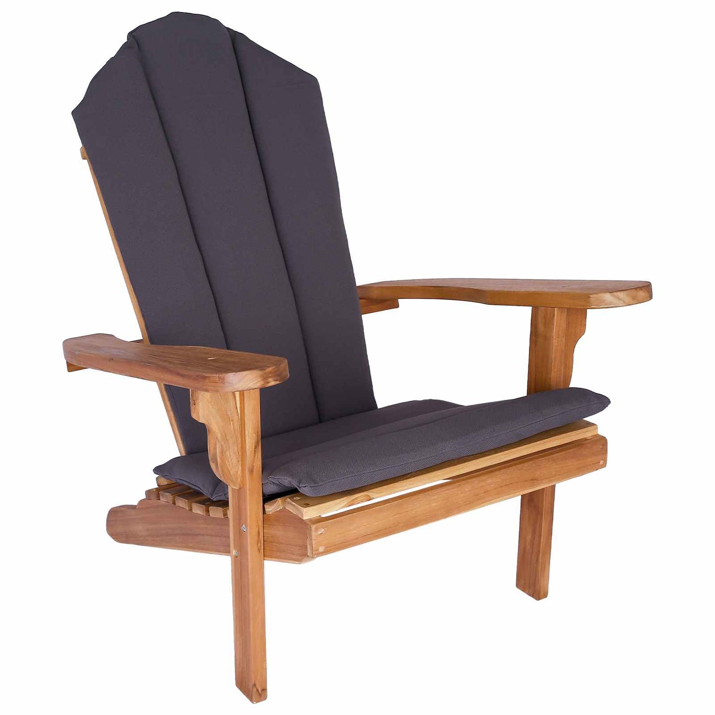 vidaXL Κήπος Πολυθρόνα Adirondack Φυσικό Στερεό Ξύλο Τίκ